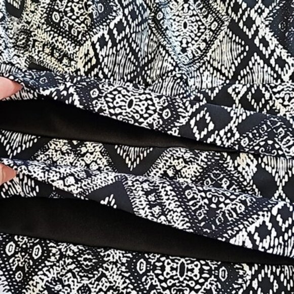 Women's Mini Cocktail Dress Size 4 Black White Office Evening Bodycon Classic - Picture 4 of 14